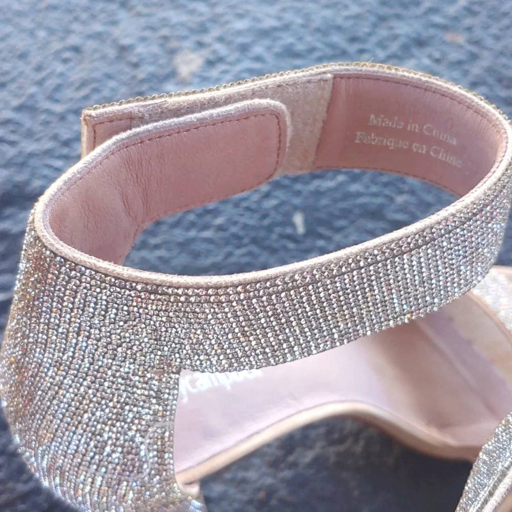 Jeffrey Campbell Lindsay Sandal Women rhinestone bling heels 9 - Picture 6 of 10